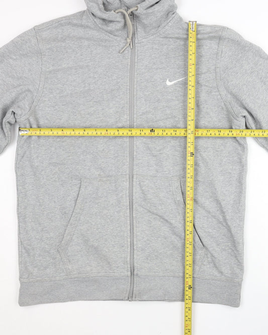 Nike Men’s Grey Full Zip Hoodie Size L Regular Fit