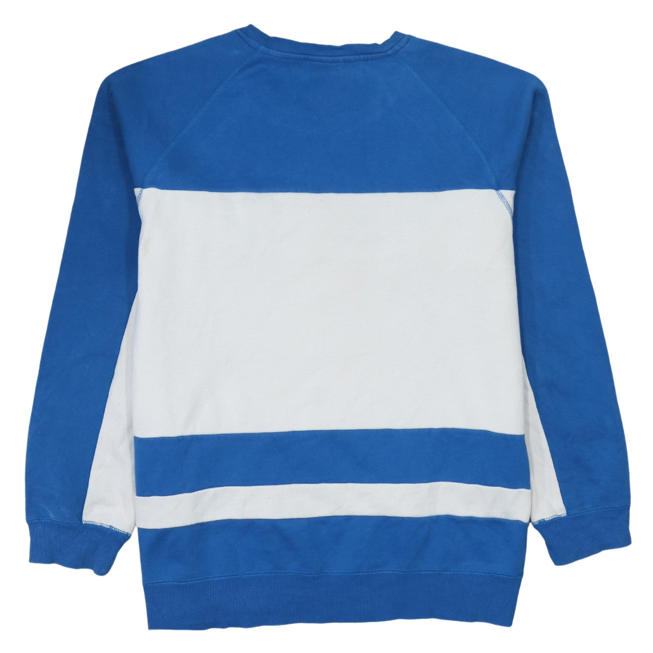 Adidas Men’s Blue White Sweatshirt Pullover M Logo Graphic Sports