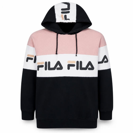 Womens UK 10 Regular FILA Multicoloured Pullover Hoodie
