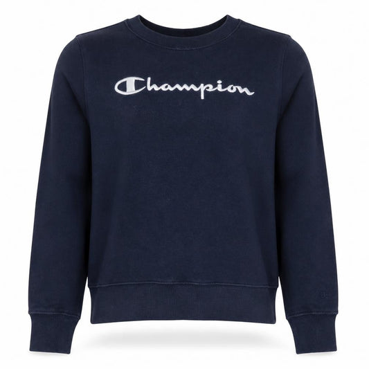 Womens UK S Regular Champion Blue Pullover Sweatshirt
