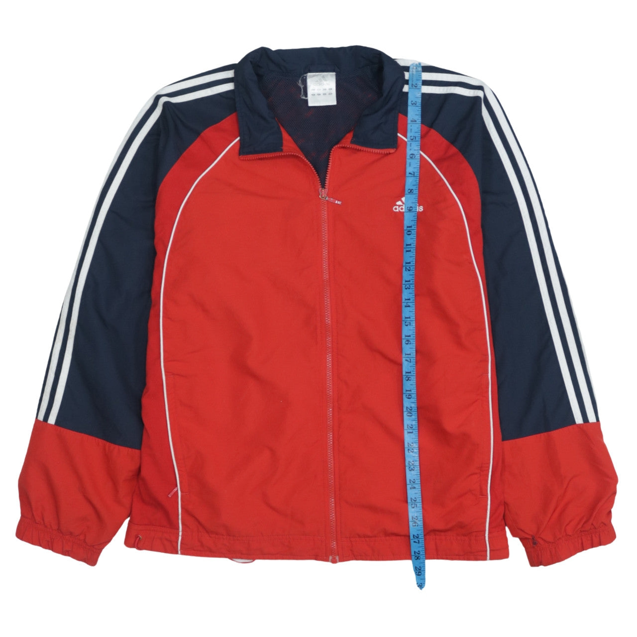 Adidas Men’s Red Track Jacket L Full Zip Activewear Sports Top