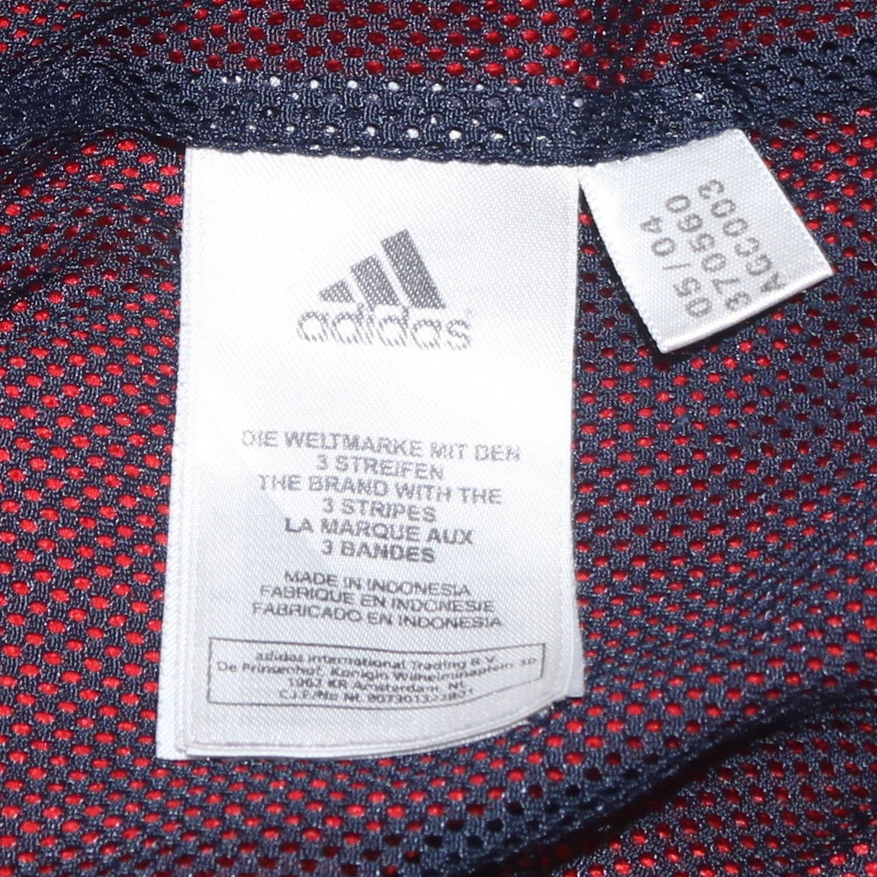 Adidas Men’s Red Track Jacket L Full Zip Activewear Sports Top