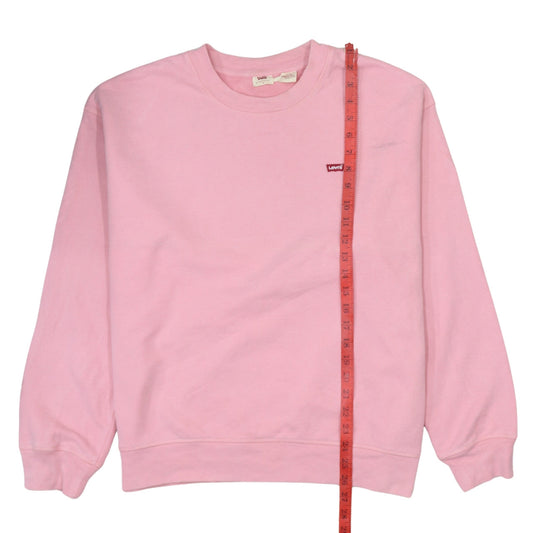Levi's Mens Pink Crew Neck Logo Pullover Sweatshirt Size M