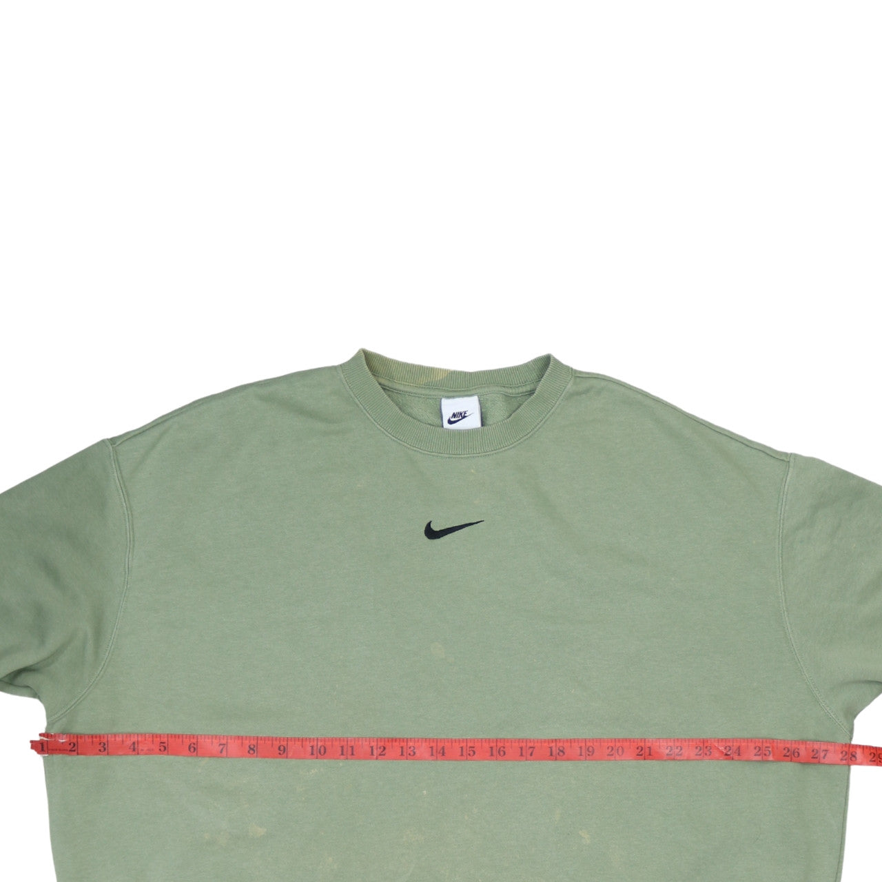 Nike Men’s Green Logo Pullover Sweatshirt Size L Crew Neck Regular Fit