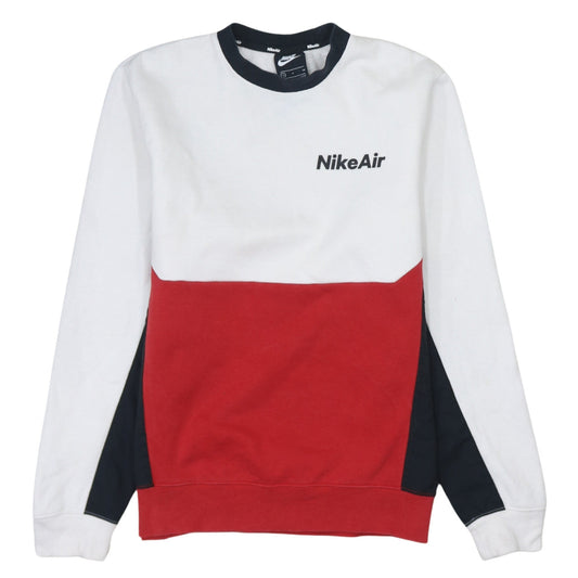 Nike Men’s Multicoloured Sweatshirt Small Regular Fit Crew Neck Logo