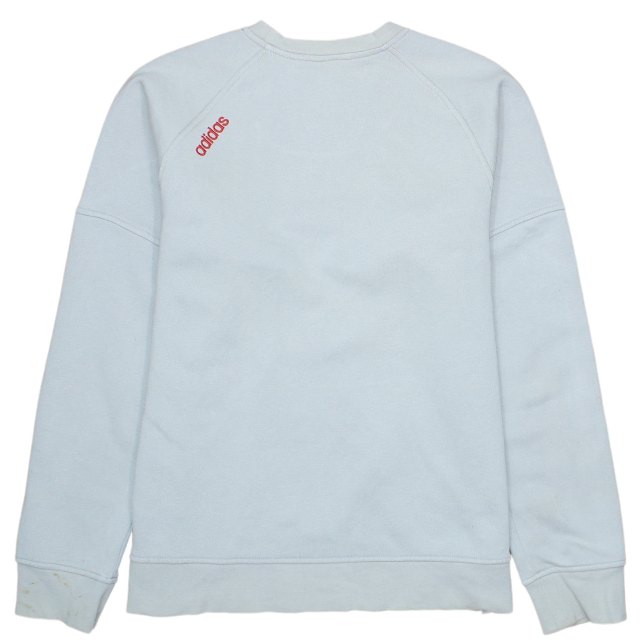 Adidas Men’s Grey Logo Pullover Sweatshirt Size L Long Sleeve