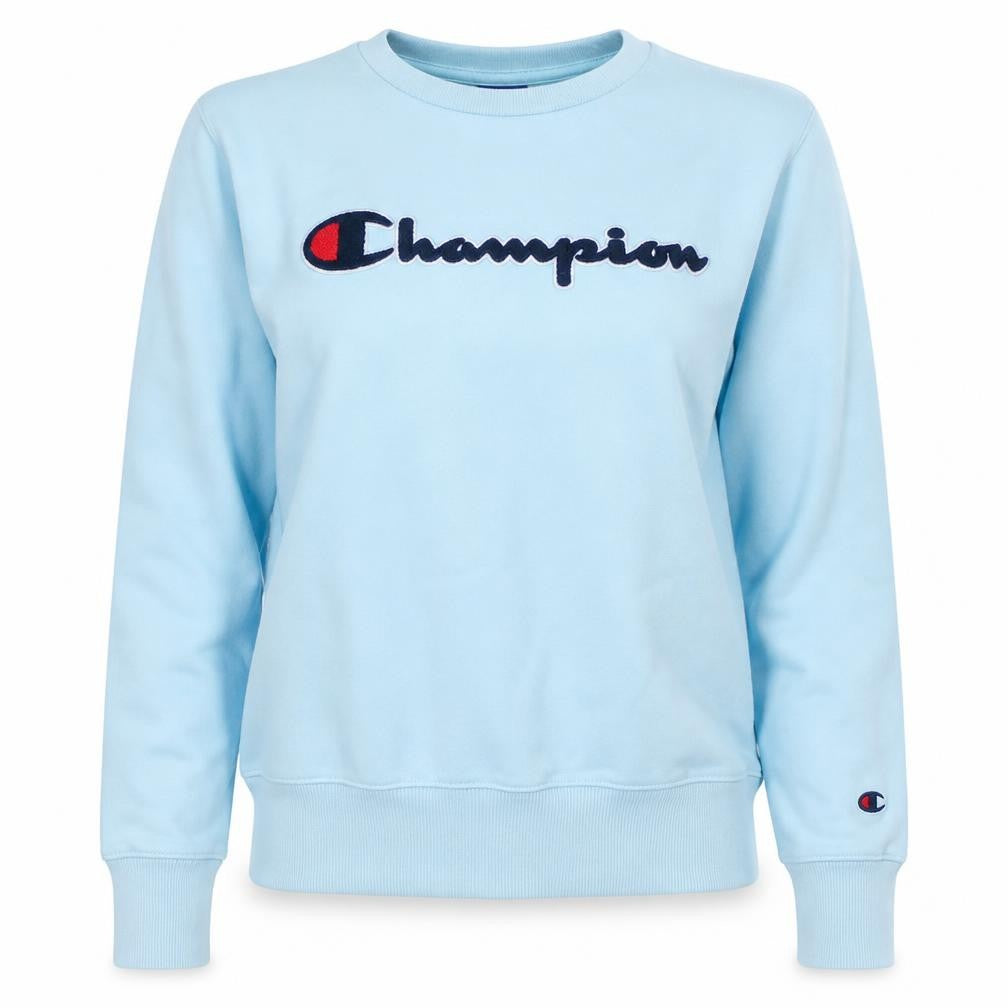 Womens UK XS Regular Champion Blue Pullover Sweatshirt
