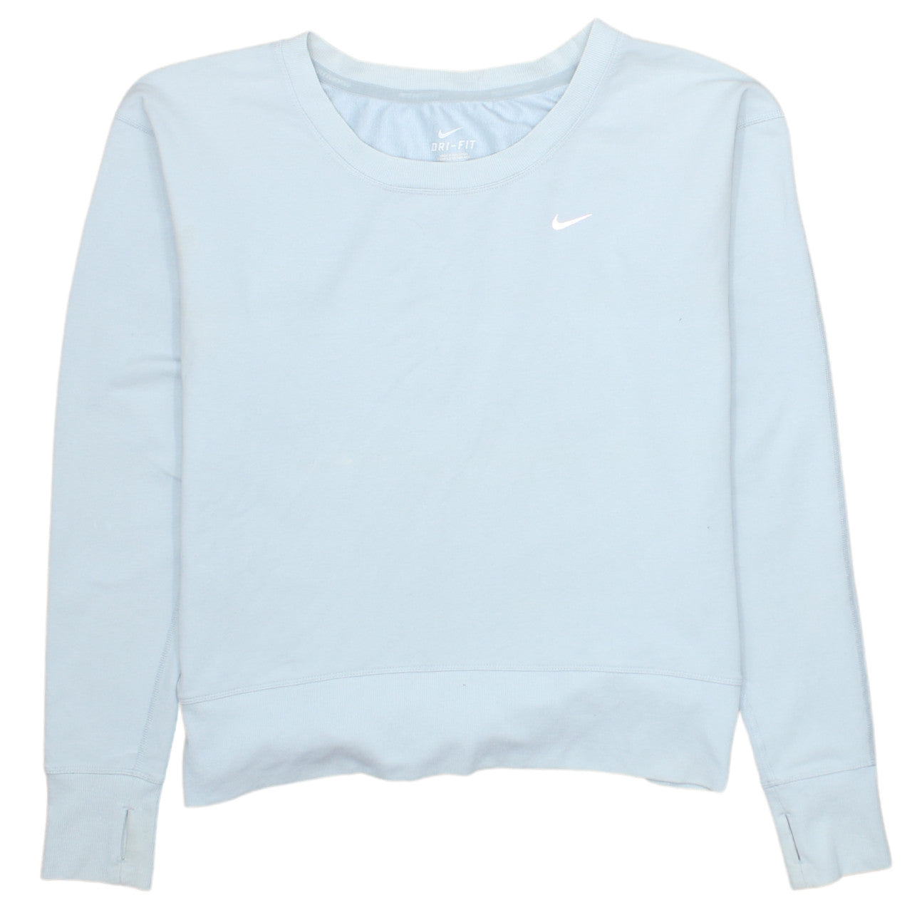 Nike Women’s Blue Sweatshirt Small Dri-Fit Crew Neck Long Sleeve