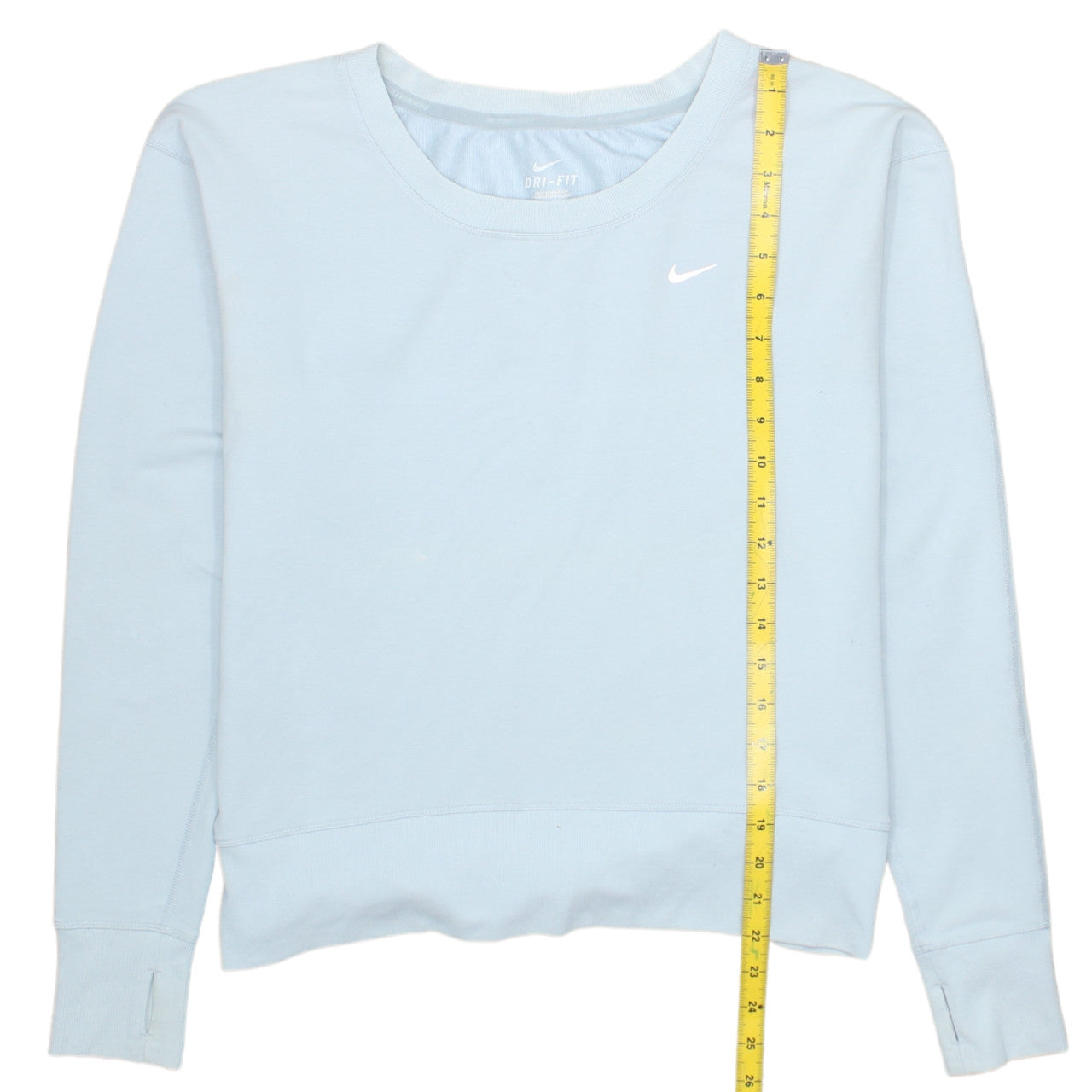 Nike Women’s Blue Sweatshirt Small Dri-Fit Crew Neck Long Sleeve