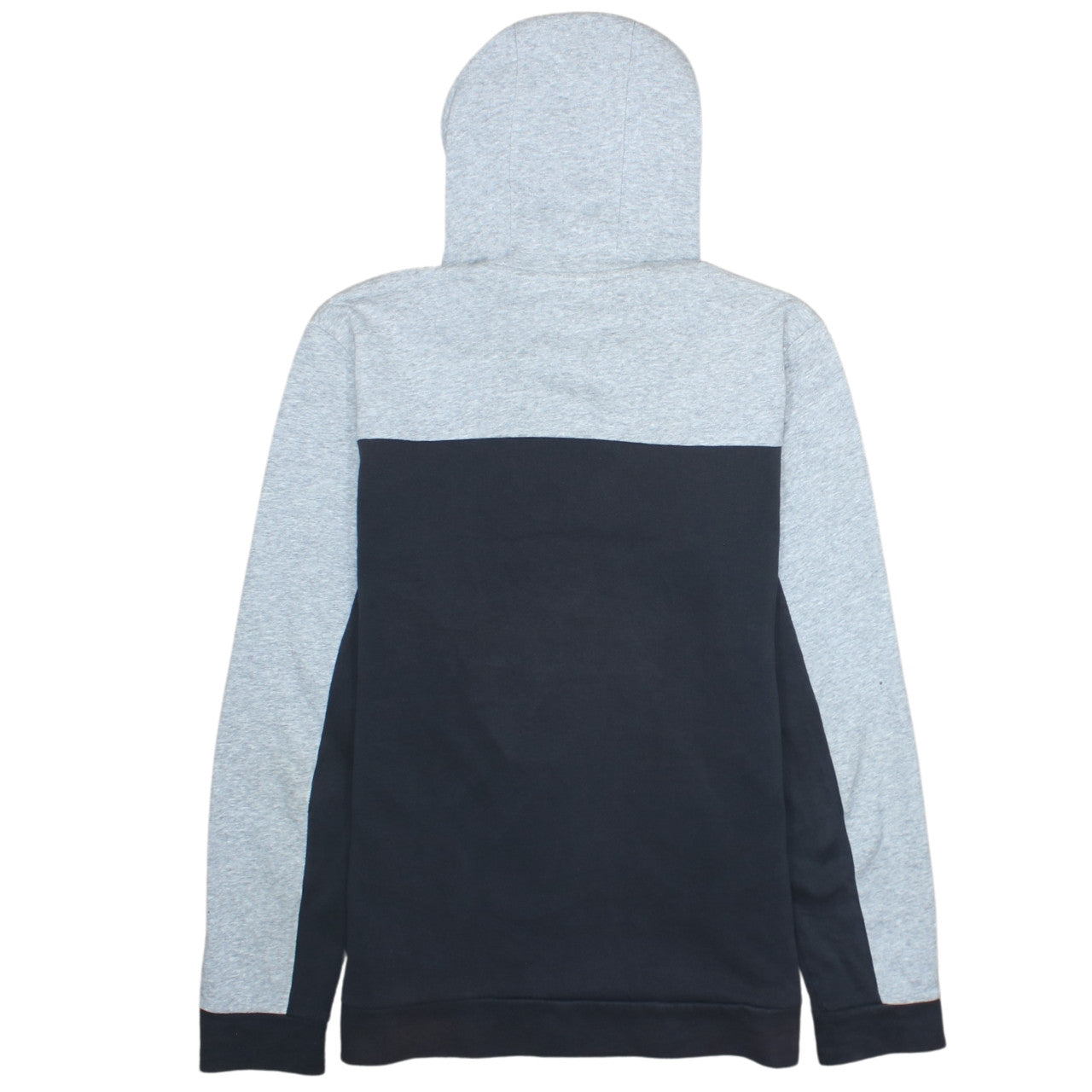 Adidas Mens Grey Black Pullover Hoodie M Graphic Logo Sportswear