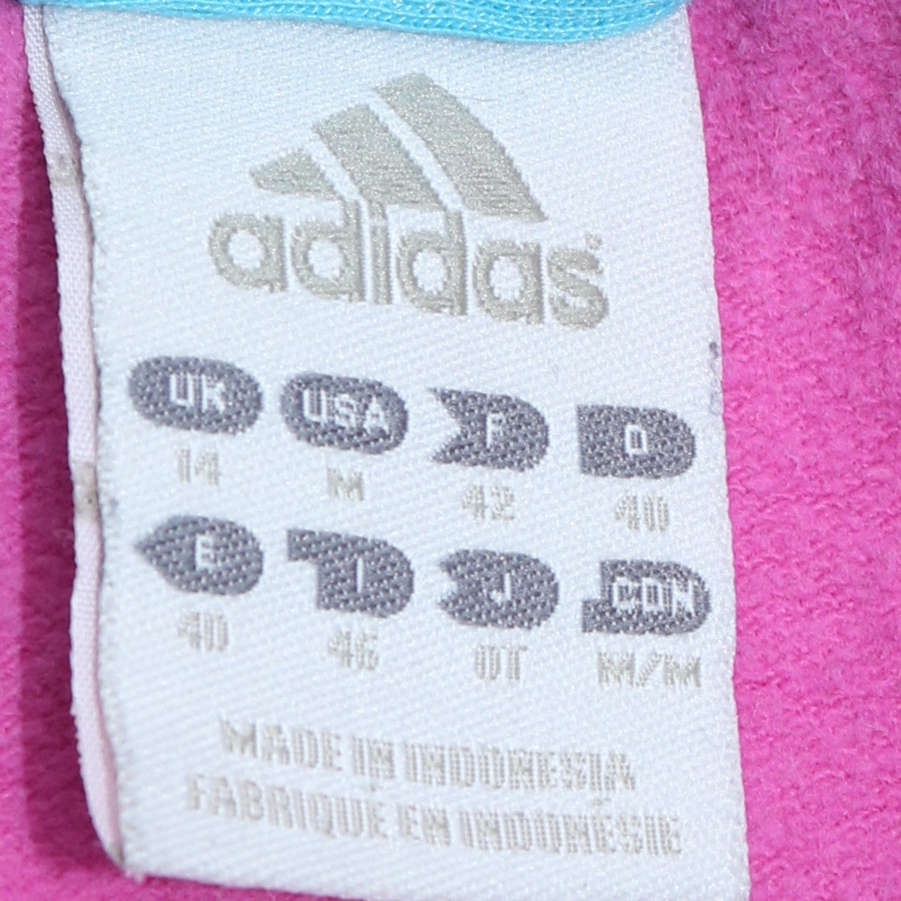Adidas Womens Pink Full Zip Hoodie Size 14 UK Hooded Sweatshirt