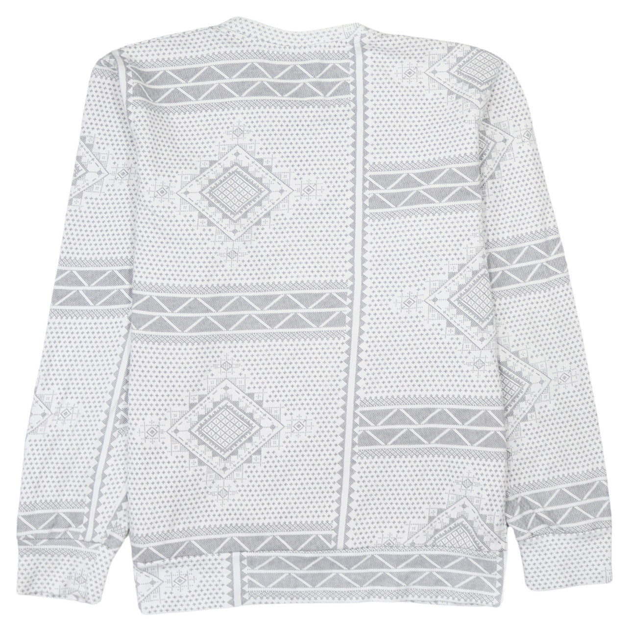 Carhartt Men's White Aztec Sweatshirt M Pullover Cotton Crew Neck
