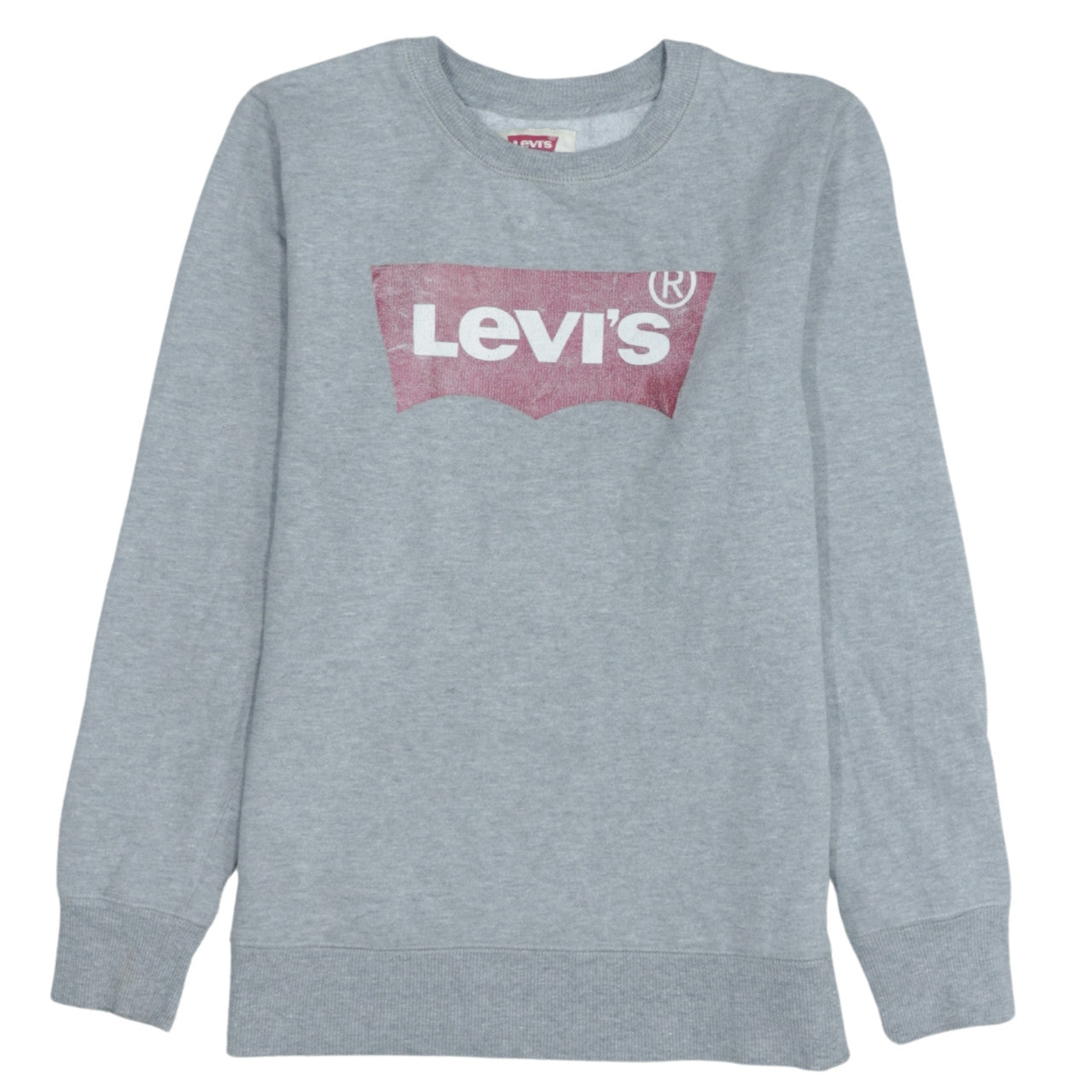 Levi's Boys Grey Logo Pullover Sweatshirt 14 Years Crew Neck