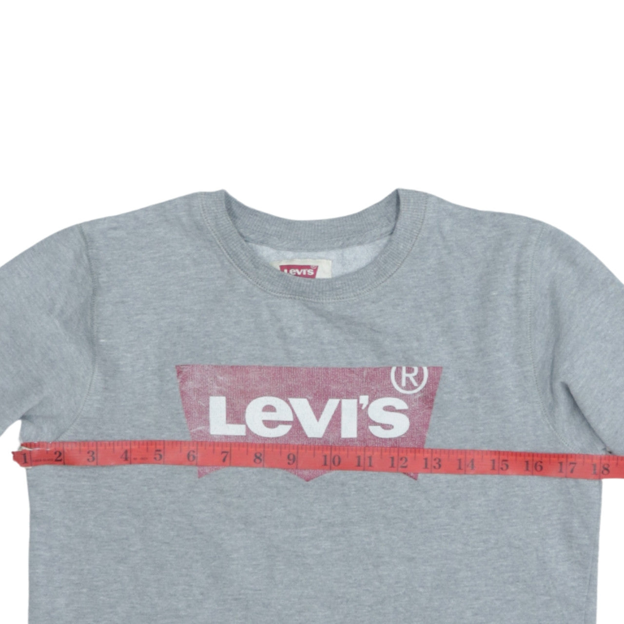Levi's Boys Grey Logo Pullover Sweatshirt 14 Years Crew Neck