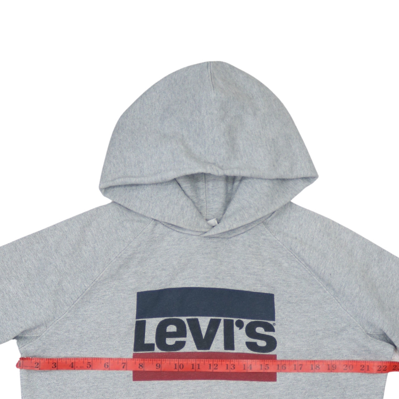 Levi's Men's Grey Pullover Hoodie M Graphic Logo Sweatshirt