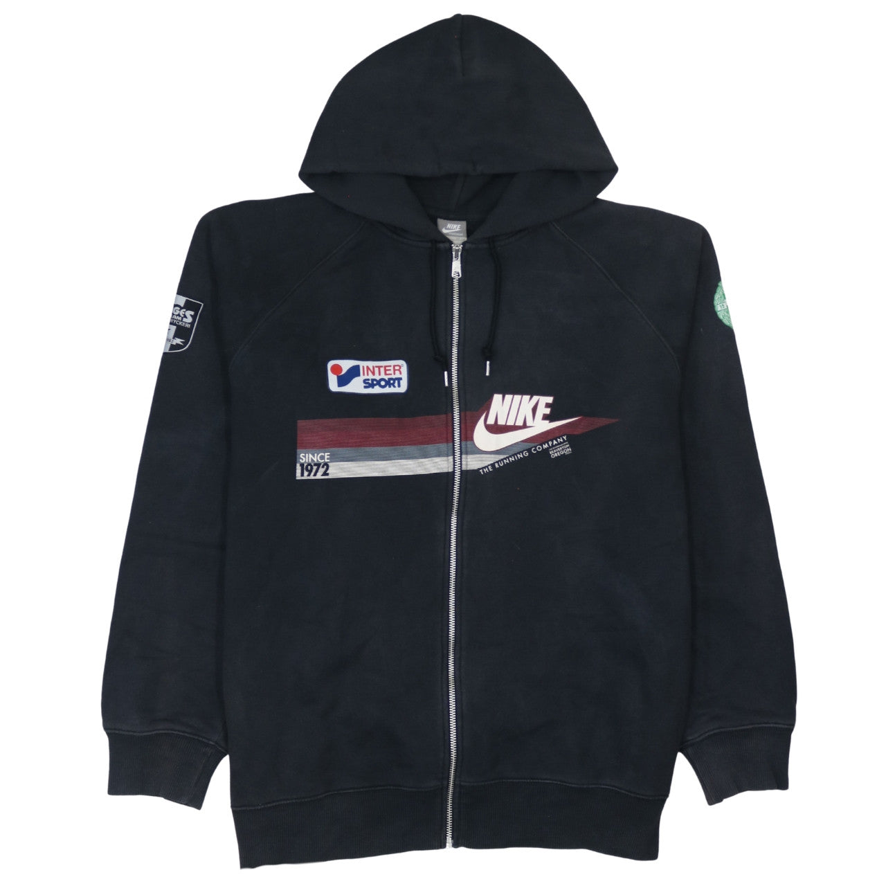 Nike Mens Black 2XL Full Zip Sports Hoodie Sweatshirt