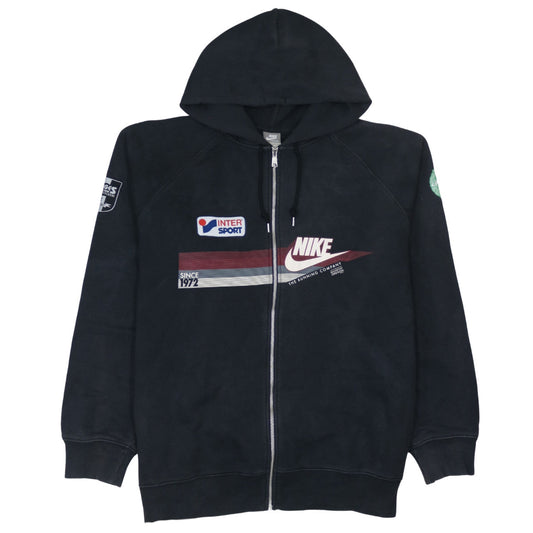 Nike Mens Black 2XL Full Zip Sports Hoodie Sweatshirt