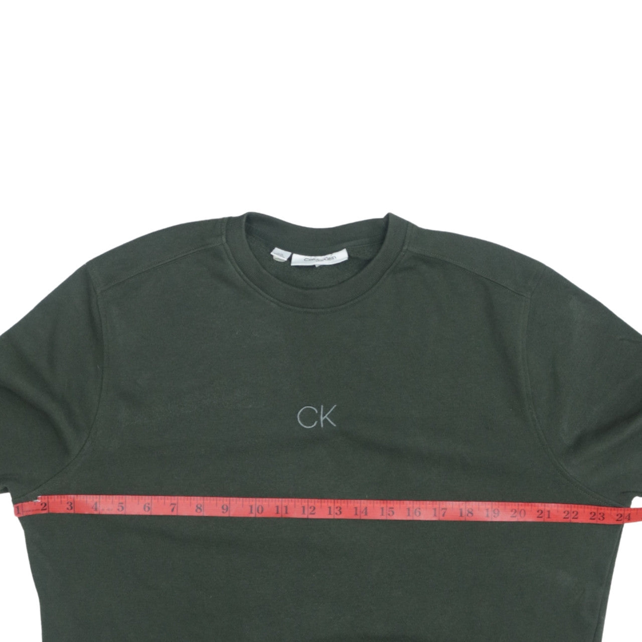 Calvin Klein Men’s Green Sweatshirt L Pullover Crew Neck Golf Logo