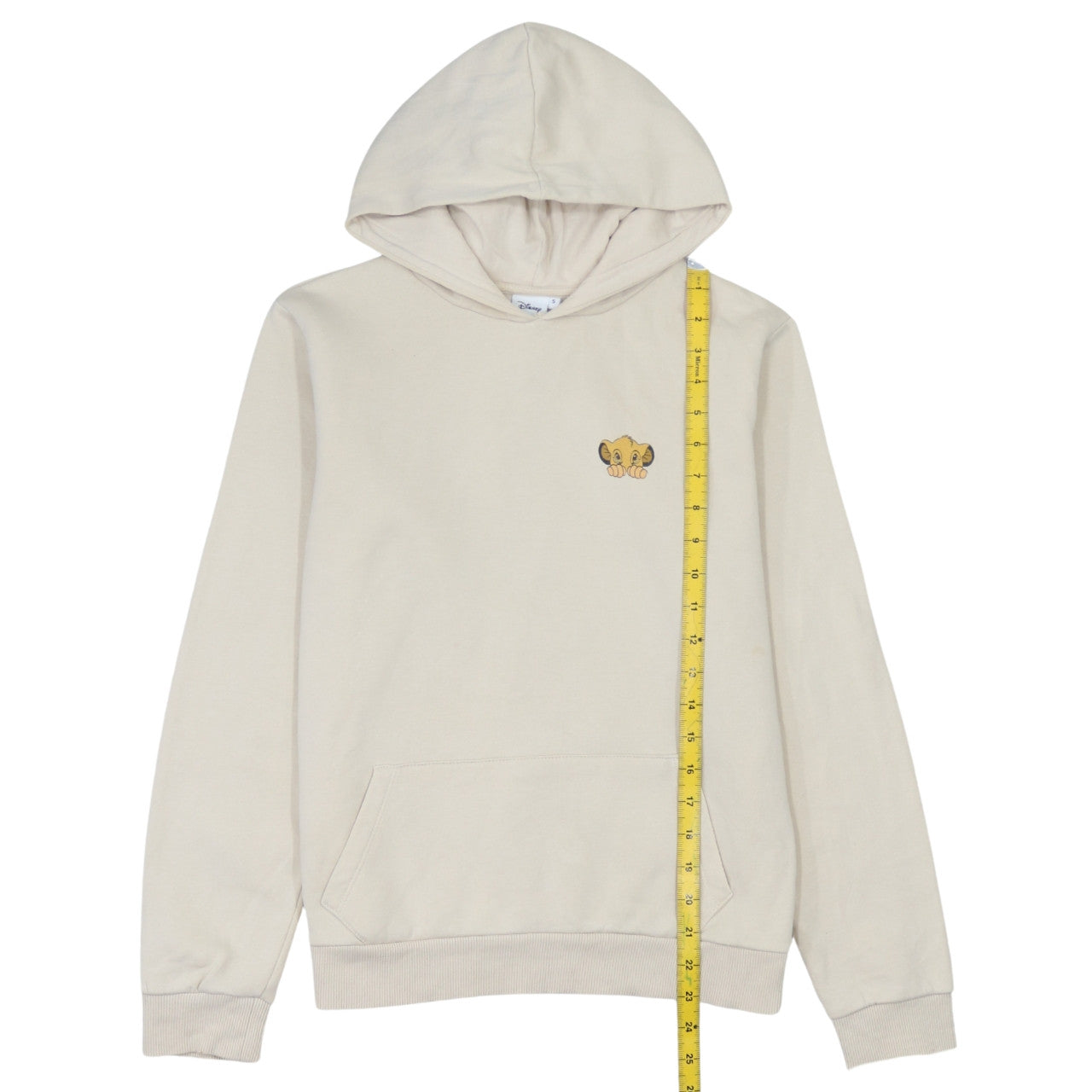 Disney Women’s Beige Hoodie S Simba Lion King Pullover Graphic Cotton