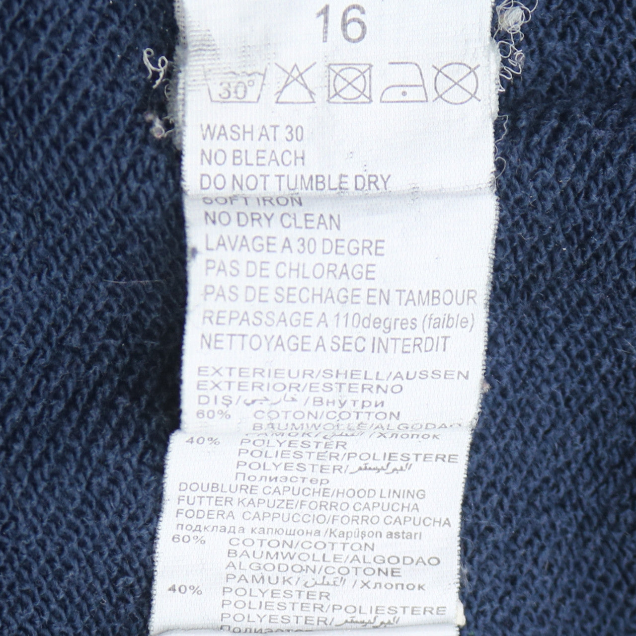 Levi's Women Blue Pullover Hoodie Size 16 Logo Fleece Casual