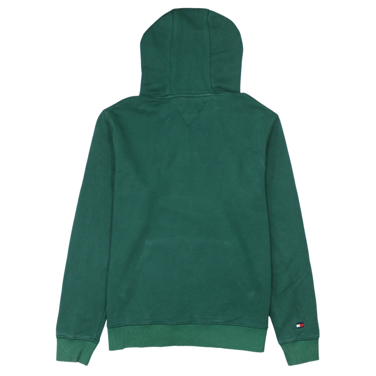 Tommy Hilfiger Mens Green Pullover Hoodie M Logo Sweatshirt