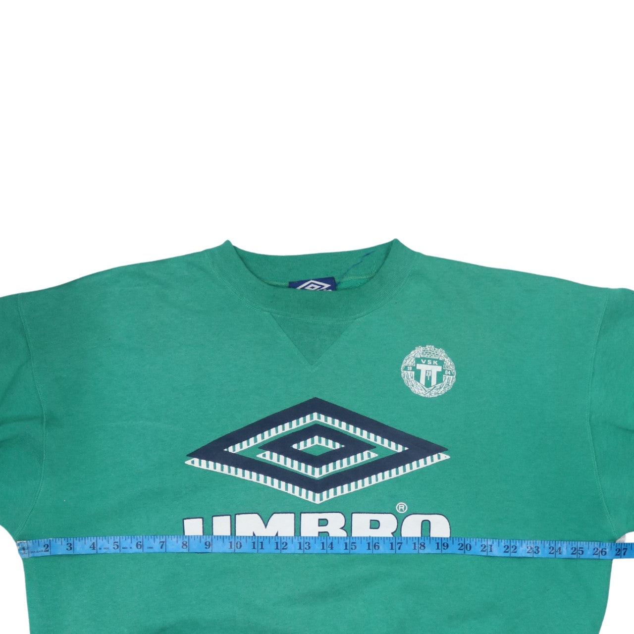 Umbro Mens XL Green Pullover Sweatshirt Crew Neck Vintage Football