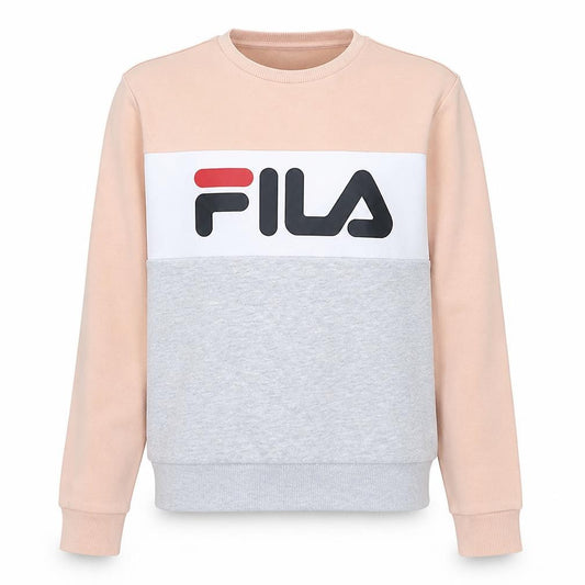 Womens UK XS Regular FILA Beige Pullover Sweatshirt