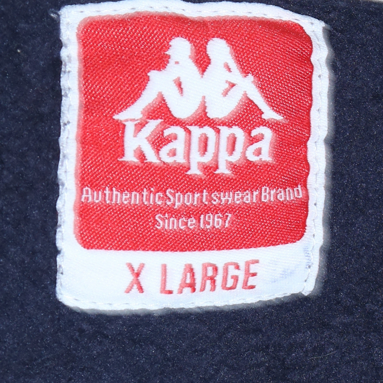 Kappa Men’s Blue XL Full Zip Hoodie with Logo Sports Style