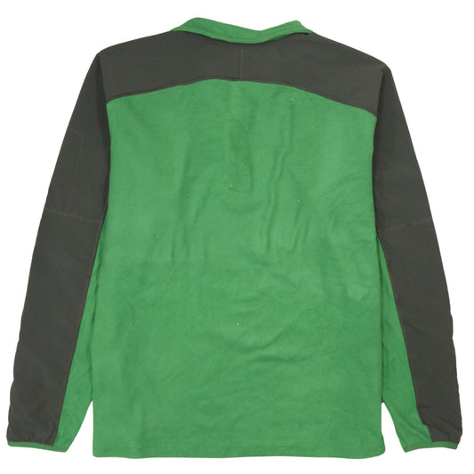 The North Face Mens Green Fleece Pullover Sweatshirt L 1/4 Zip Outdoor