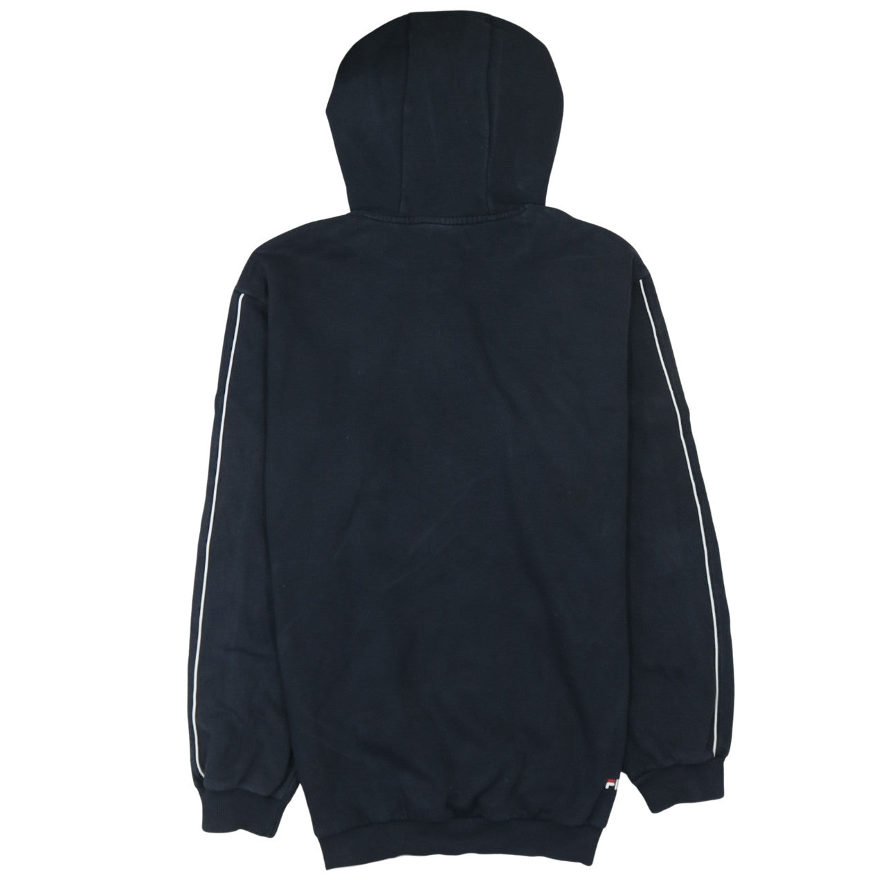 FILA Men’s Black Pullover Hoodie S Logo Sportswear Long Sleeve