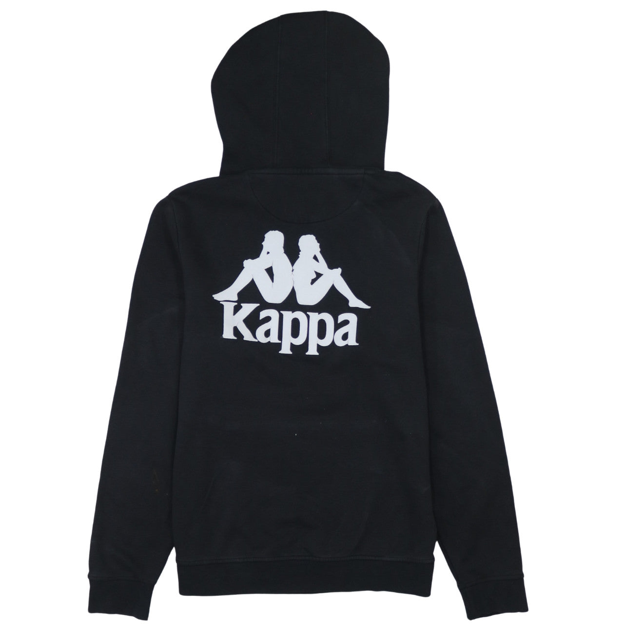 Kappa Men’s Black Medium Pullover Hoodie Logo Sportswear