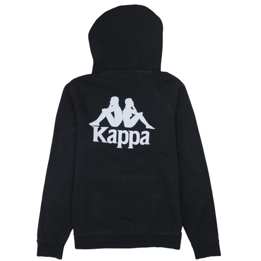 Kappa Men’s Black Medium Pullover Hoodie Logo Sportswear