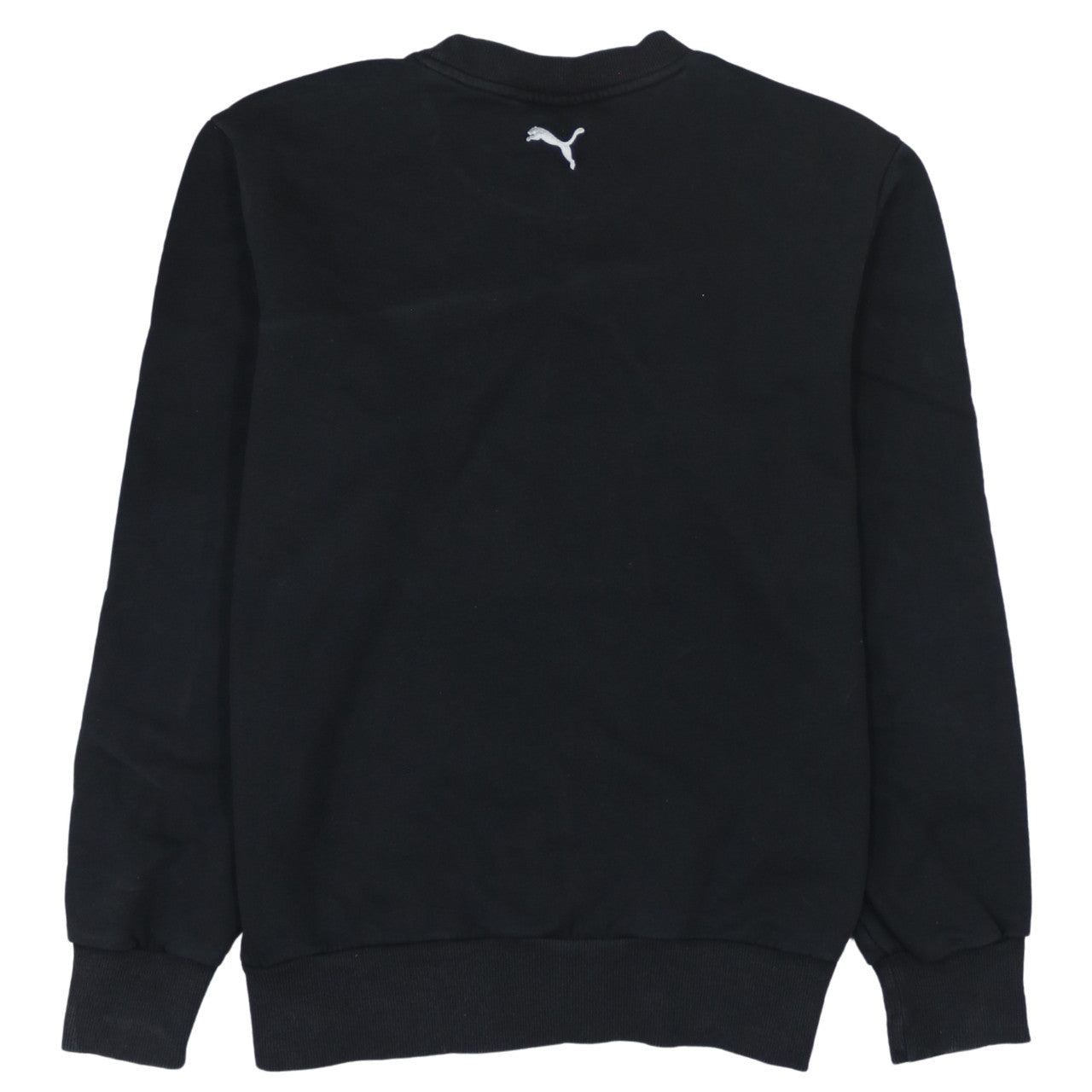 Puma Men's Black L Sweatshirt Crew Neck Long Sleeve Sports Logo