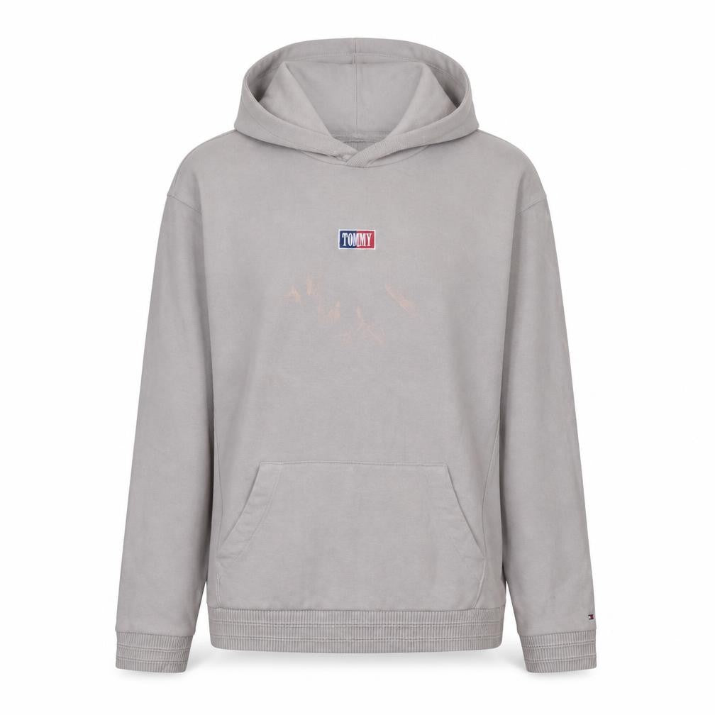Unisex Adults UK L Regular Tommy Hilfiger Beige Pullover Hoodie