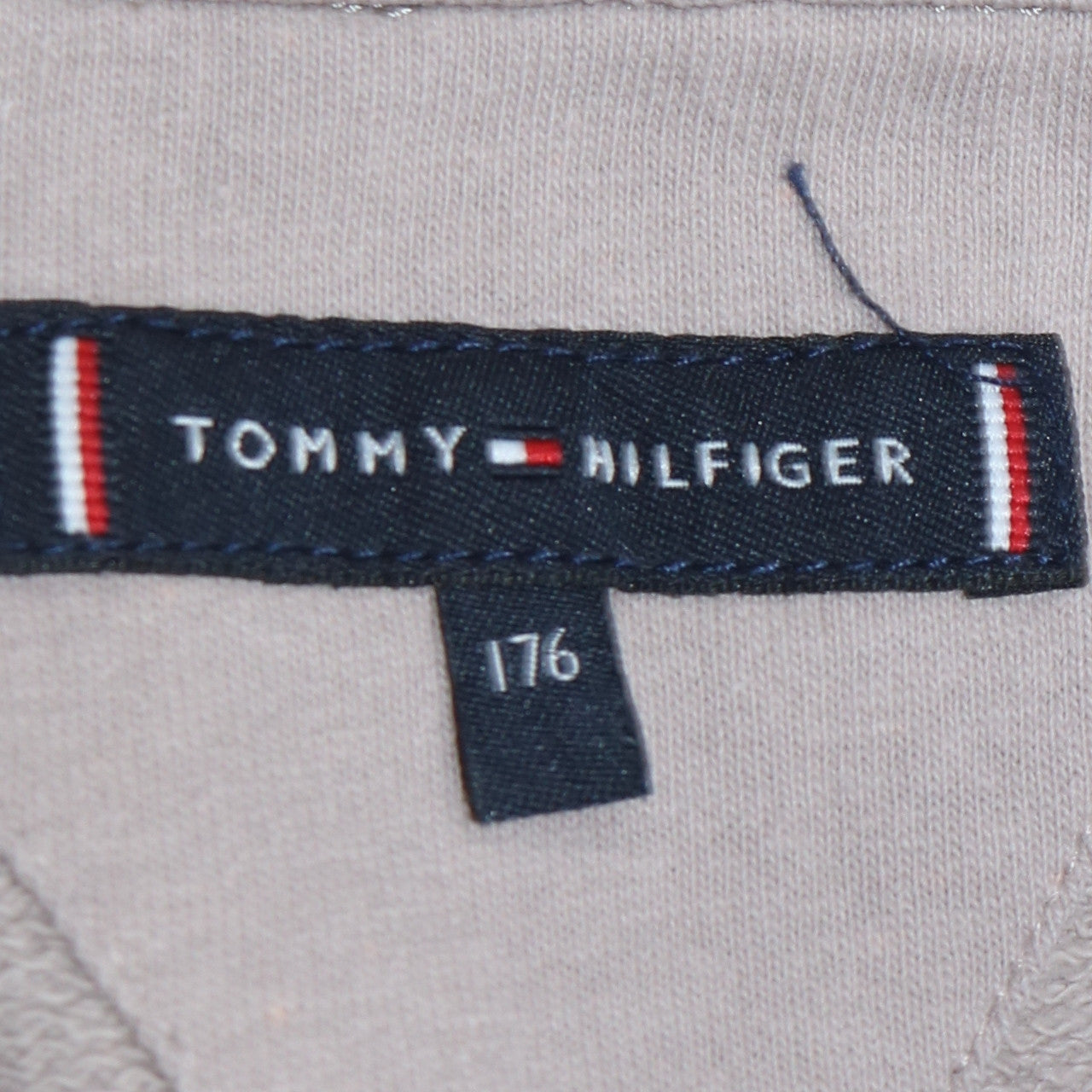 Tommy Hilfiger Unisex Adults Beige Pullover Hoodie L Logo Casual