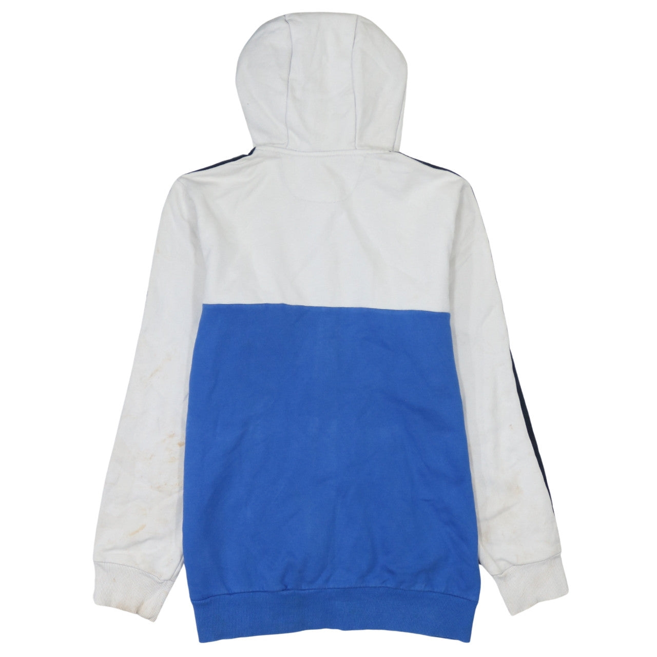Adidas Men’s Blue White Full Zip Hoodie Size M Sportswear