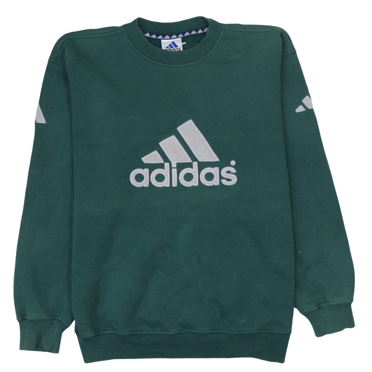 Adidas Mens Green M Pullover Sweatshirt Logo Sportswear