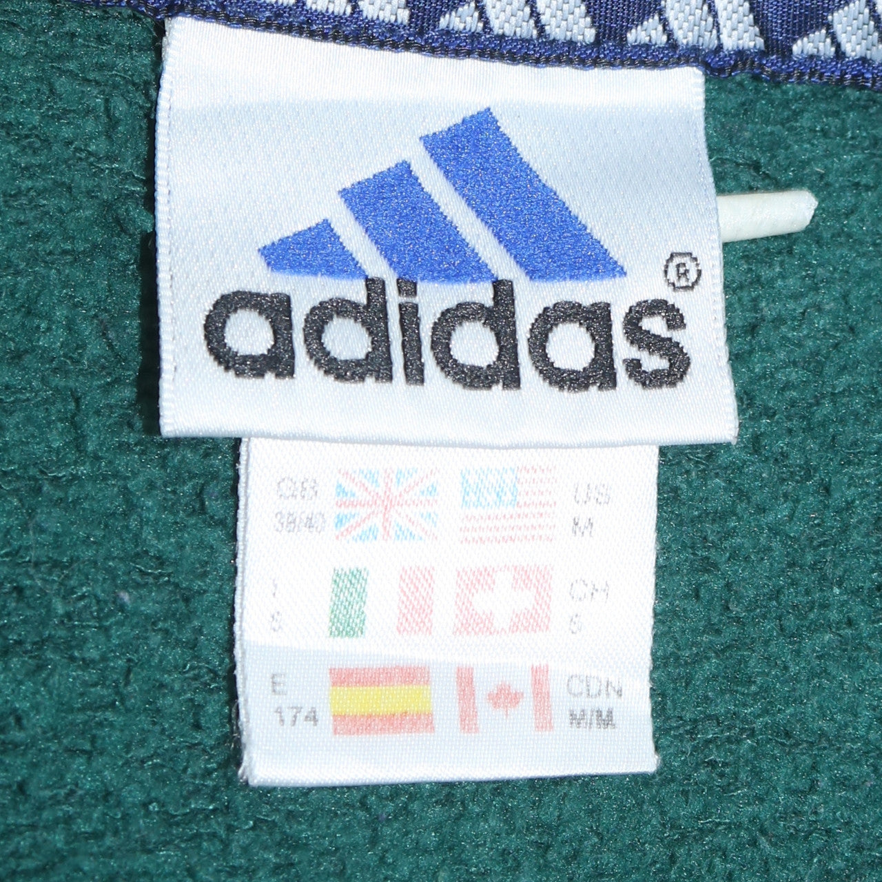 Adidas Mens Green M Pullover Sweatshirt Logo Sportswear