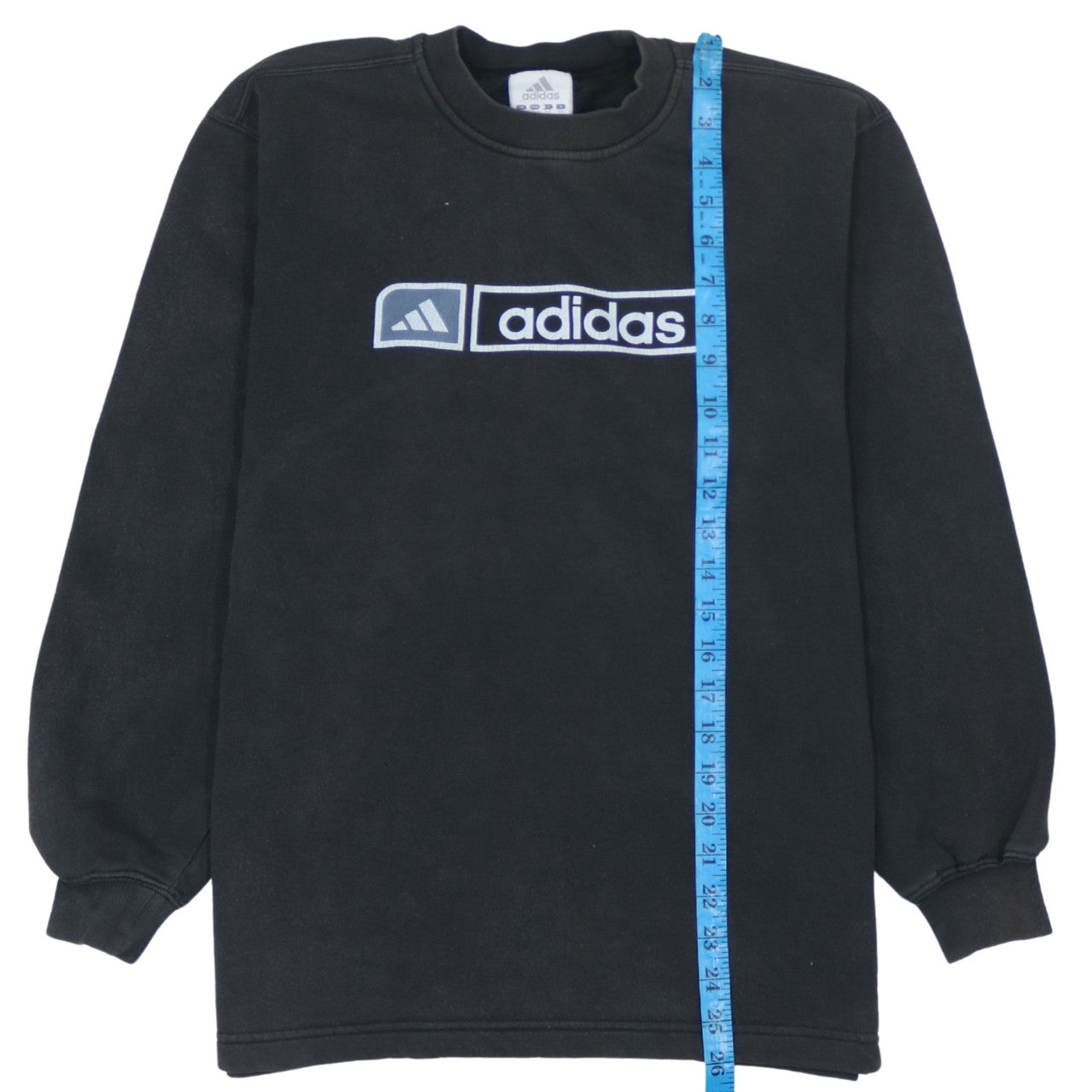 Adidas Men’s Black Pullover Sweatshirt L Crew Neck Logo Sportswear