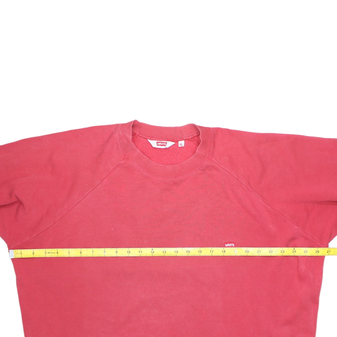 Levi's Mens Red XL Pullover Sweatshirt Crew Neck Long Sleeve