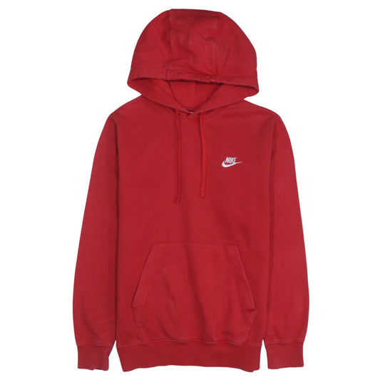 Nike Men’s Red Pullover Hoodie XS Regular Fit Logo Hooded Sweatshirt