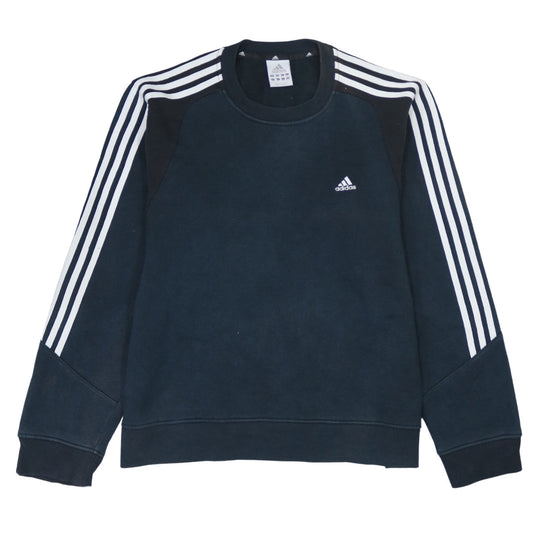 Adidas Mens Black M Pullover Sweatshirt Crew Neck Long Sleeve Sportswear