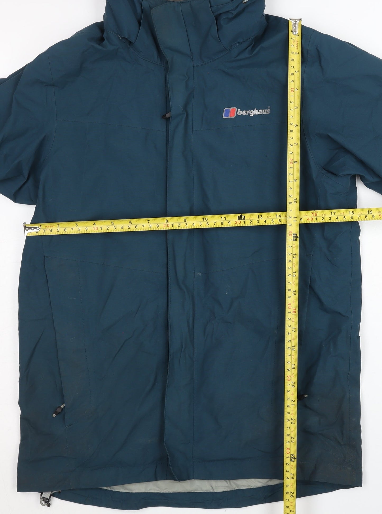 Berghaus Men's Blue XS Waterproof Hooded Rain Jacket Coat