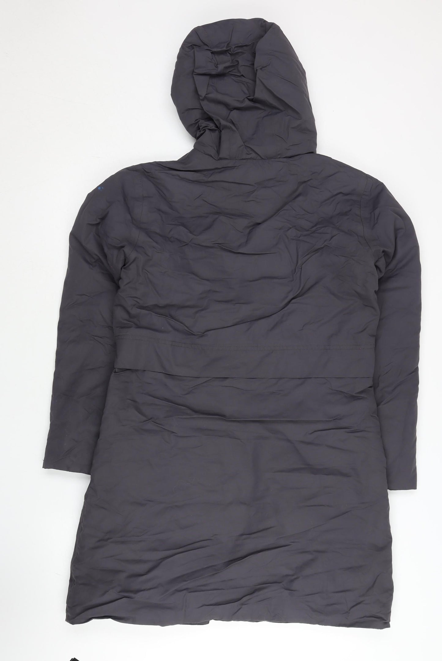 North Ridge Womens Grey Size 8 Long Hooded Down Puffer Coat
