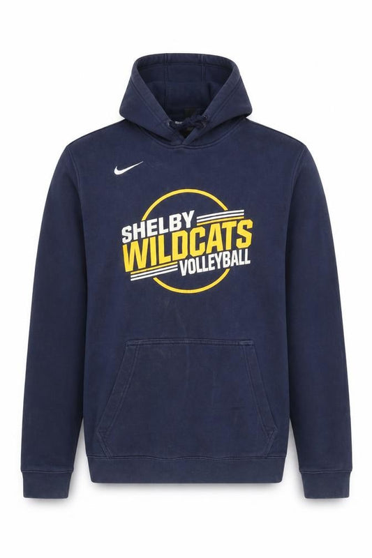 Mens UK M Regular Nike Blue Pullover Hoodie