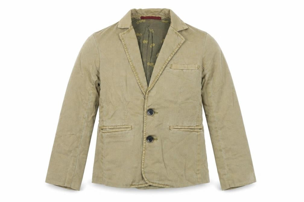 Next Boys Beige Linen Cotton Blazer Jacket 7 Years Smart Casual