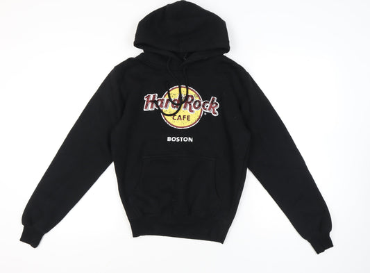 Hard Rock Cafe Boston Women’s Black Pullover Hoodie Small