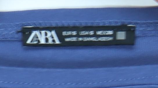 Zara Women Blue Cotton Sleeveless Blouse Size S Casual Summer