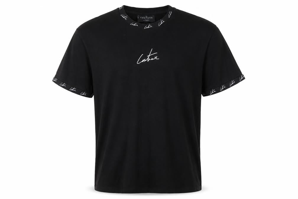 The Couture Club Men's Black L Short Sleeve Logo T-Shirt