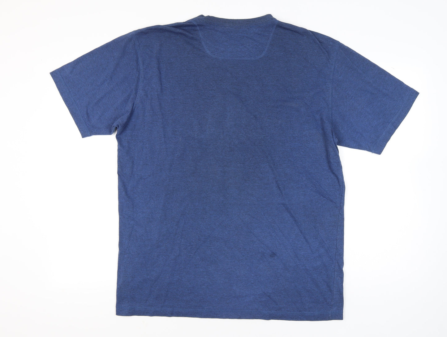 Adidas Men’s Blue Logo Crew Neck Short Sleeve T-Shirt Size L